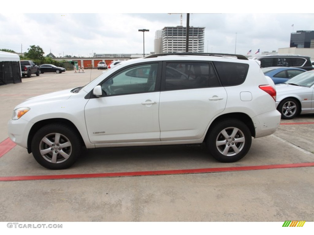 2007 RAV4 Limited - Blizzard White Pearl / Taupe photo #4