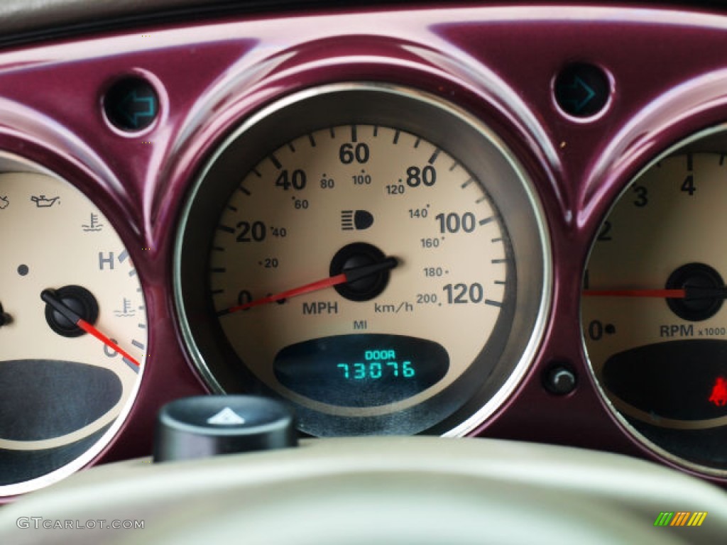 2003 PT Cruiser Touring - Deep Cranberry Pearl / Taupe/Pearl Beige photo #14