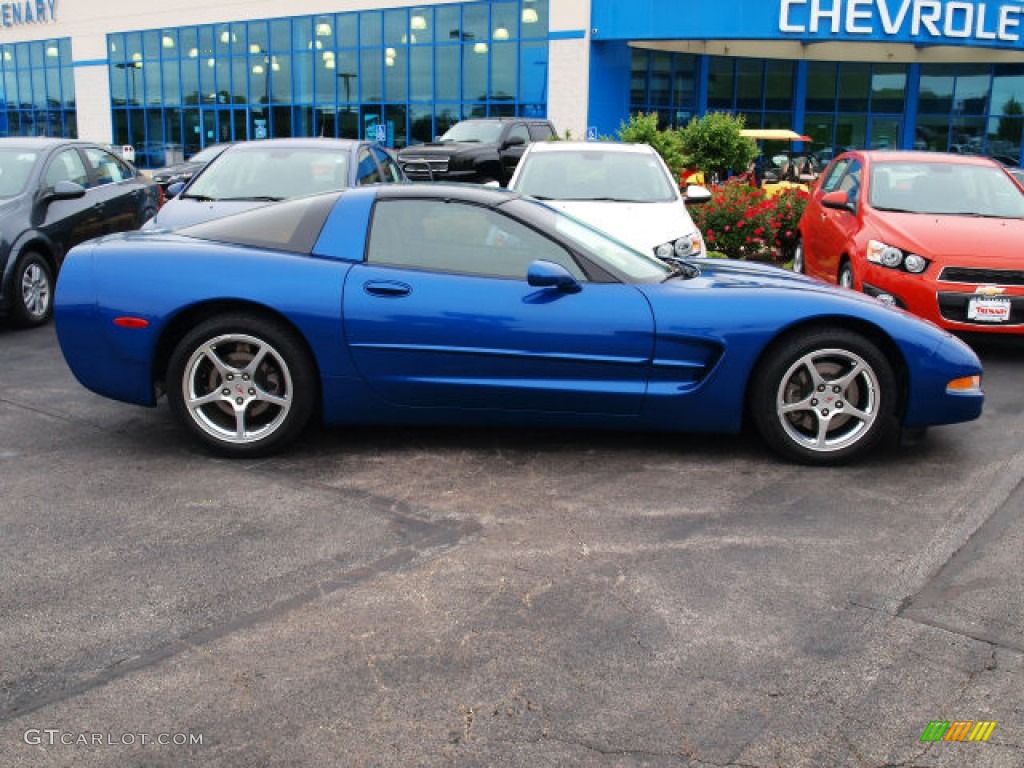 2003 Corvette Coupe - Electron Blue Metallic / Black photo #1