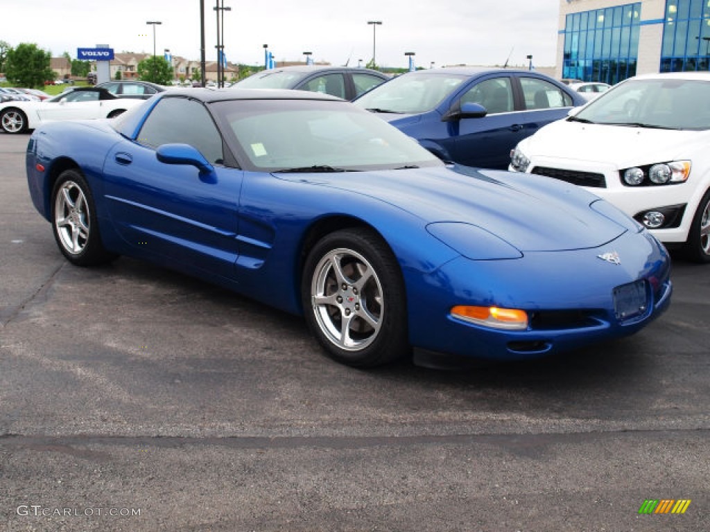 Electron Blue Metallic 2003 Chevrolet Corvette Coupe Exterior Photo #81489540