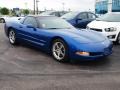 2003 Electron Blue Metallic Chevrolet Corvette Coupe  photo #2