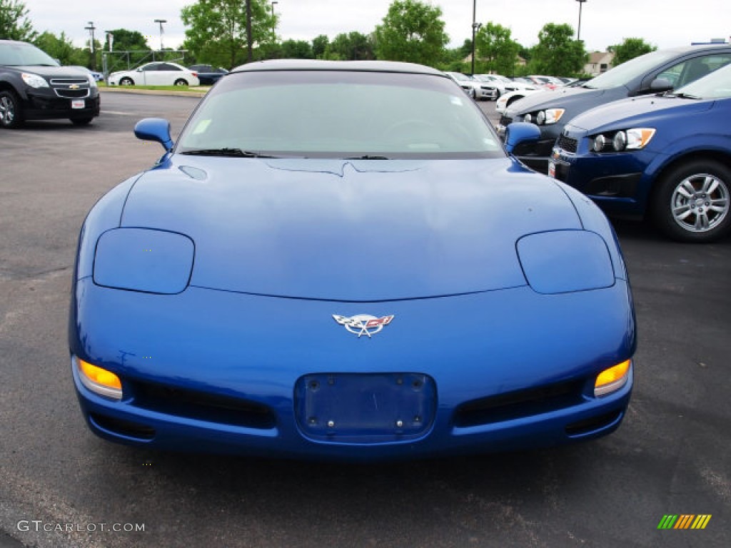 2003 Corvette Coupe - Electron Blue Metallic / Black photo #8