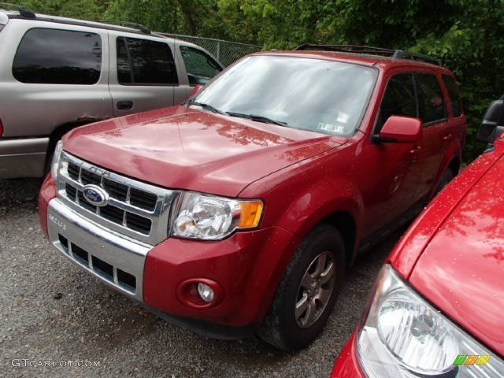 2010 Escape Limited V6 4WD - Sangria Red Metallic / Charcoal Black photo #3