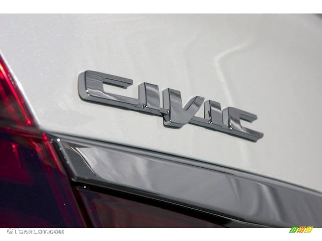 2013 Civic EX-L Sedan - White Orchid Pearl / Black photo #3