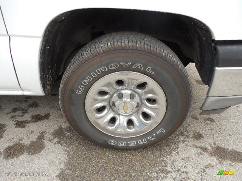 2005 Silverado 1500 LS Extended Cab 4x4 - Summit White / Dark Charcoal photo #9