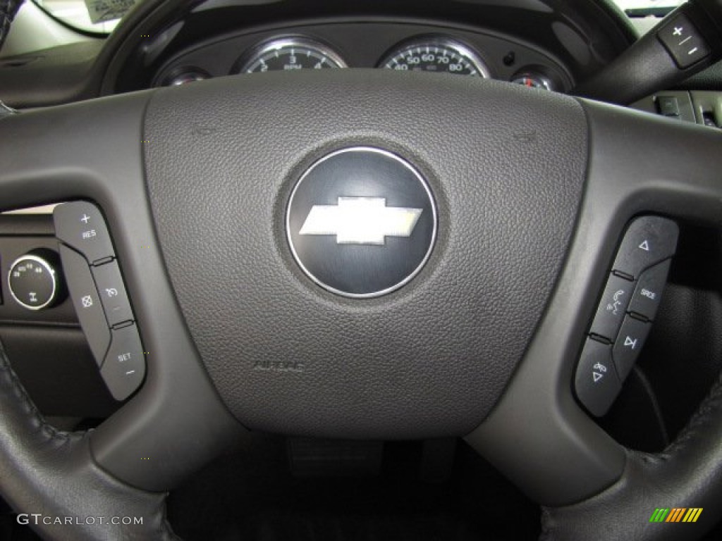 2010 Chevrolet Avalanche LS 4x4 Ebony Steering Wheel Photo #81491169