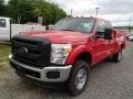 Vermillion Red - F550 Super Duty XLT SuperCab 4x4 Utility Truck Photo No. 2