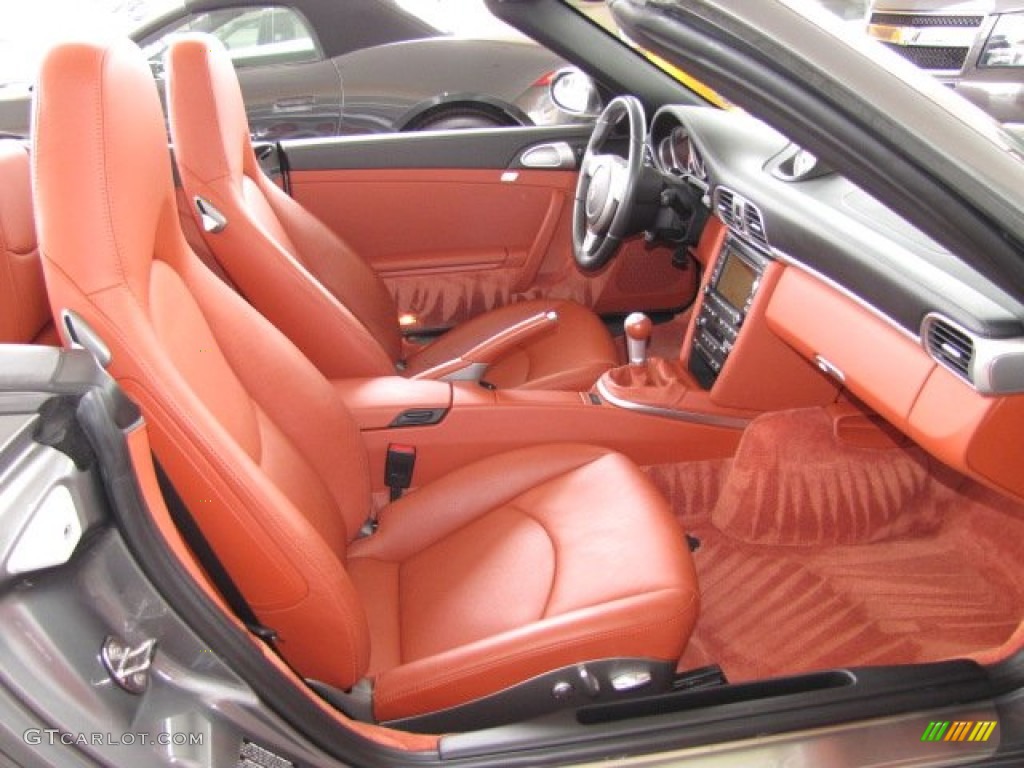 Terracotta Interior 2009 Porsche 911 Turbo Cabriolet Photo #81492129
