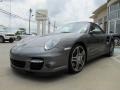 Meteor Grey Metallic 2009 Porsche 911 Turbo Cabriolet Exterior