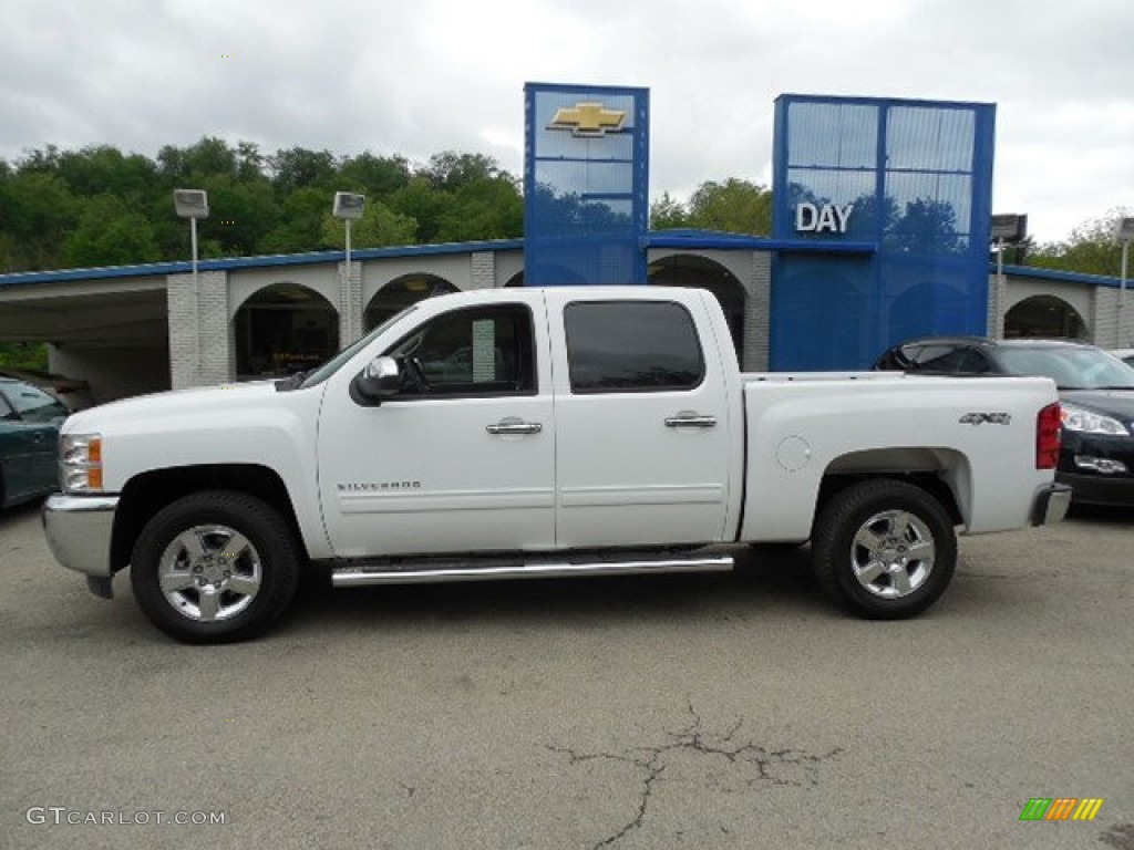 2013 Silverado 1500 LT Crew Cab 4x4 - Summit White / Ebony photo #2