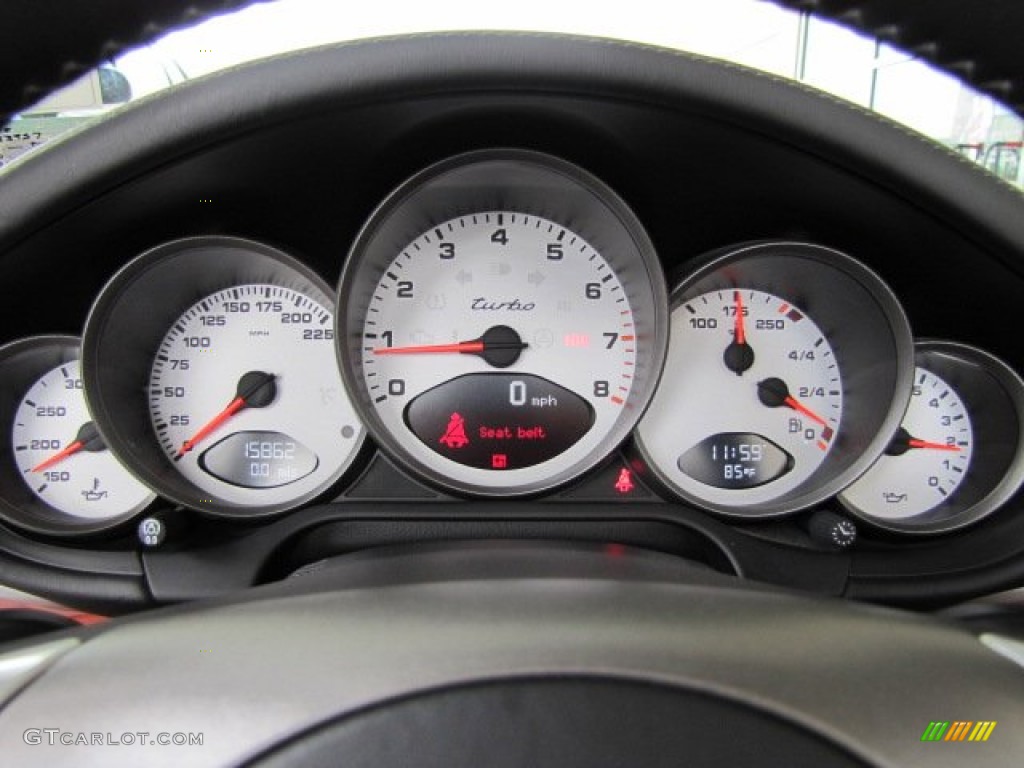 2009 Porsche 911 Turbo Cabriolet Gauges Photo #81492445