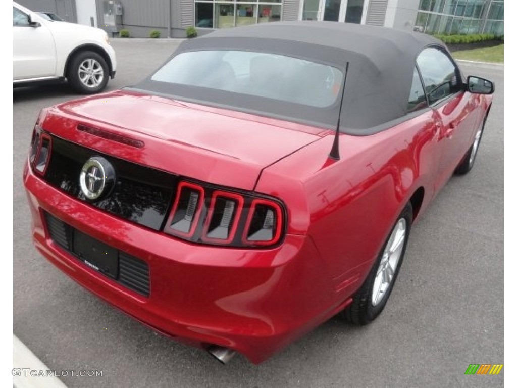 2013 Mustang V6 Convertible - Red Candy Metallic / Charcoal Black photo #1