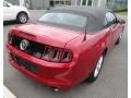 2013 Red Candy Metallic Ford Mustang V6 Convertible  photo #1