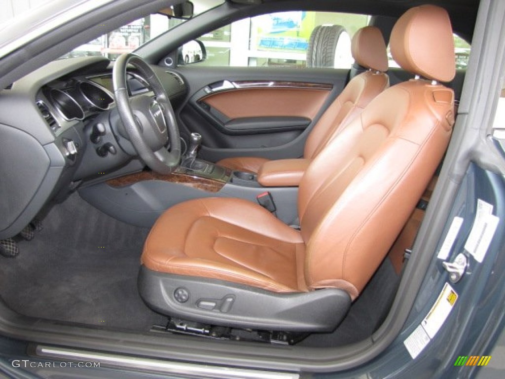 2009 A5 3.2 quattro Coupe - Meteor Grey Pearl / Cinnamon Brown photo #2