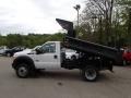 Oxford White 2013 Ford F550 Super Duty XL Regular Cab 4x4 Dump Truck