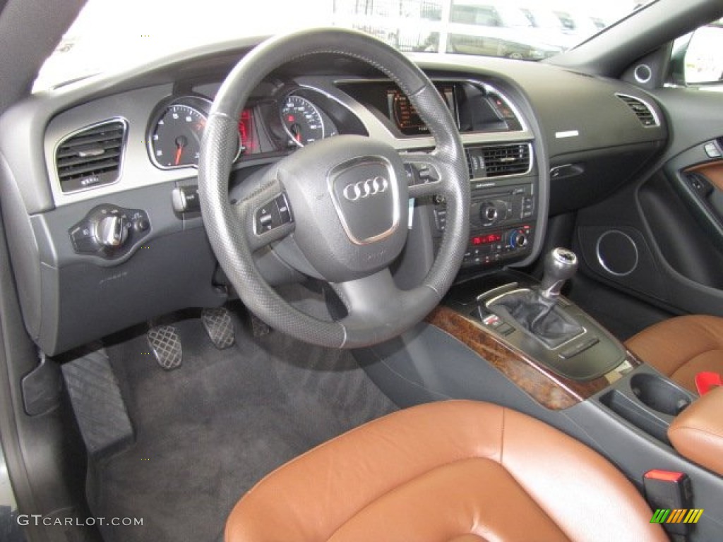 Cinnamon Brown Interior 2009 Audi A5 3.2 quattro Coupe Photo #81493553
