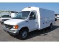 2003 Oxford White Ford E Series Cutaway E450 Commercial Utility Truck  photo #9