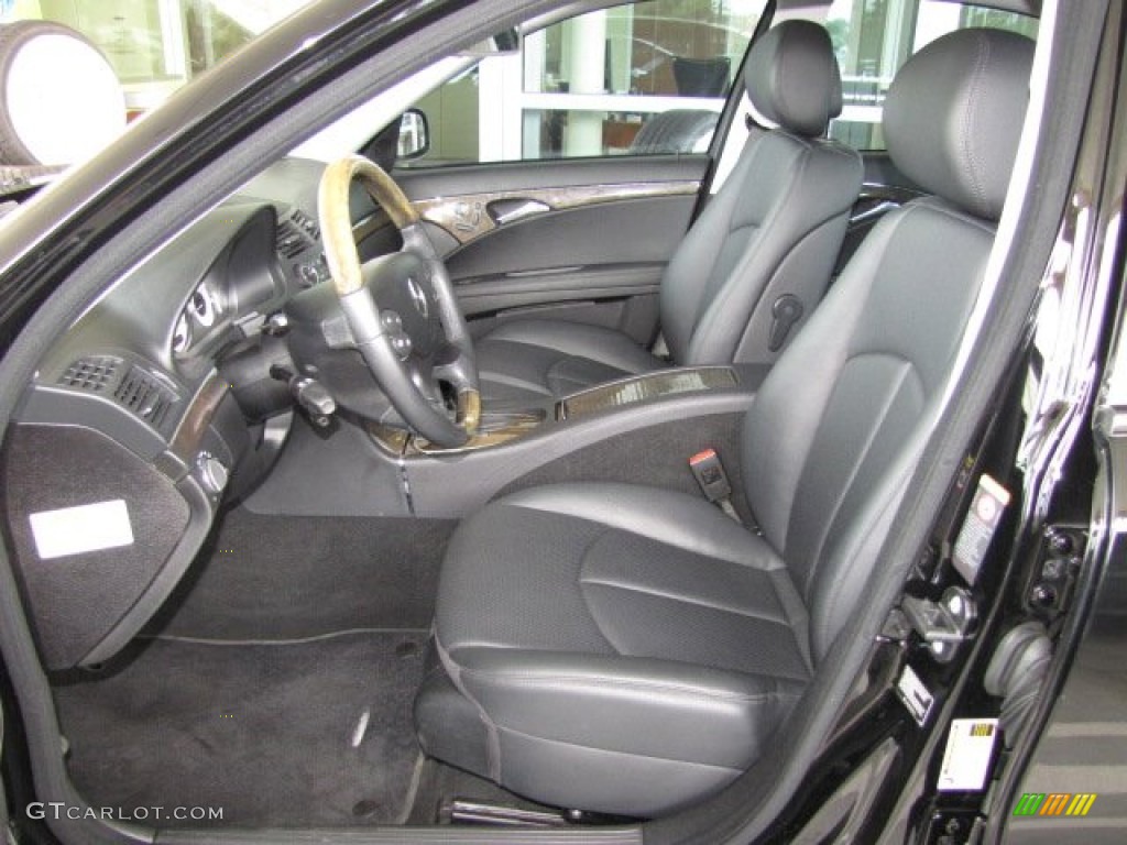 Black Interior 2008 Mercedes-Benz E 350 Sedan Photo #81495567