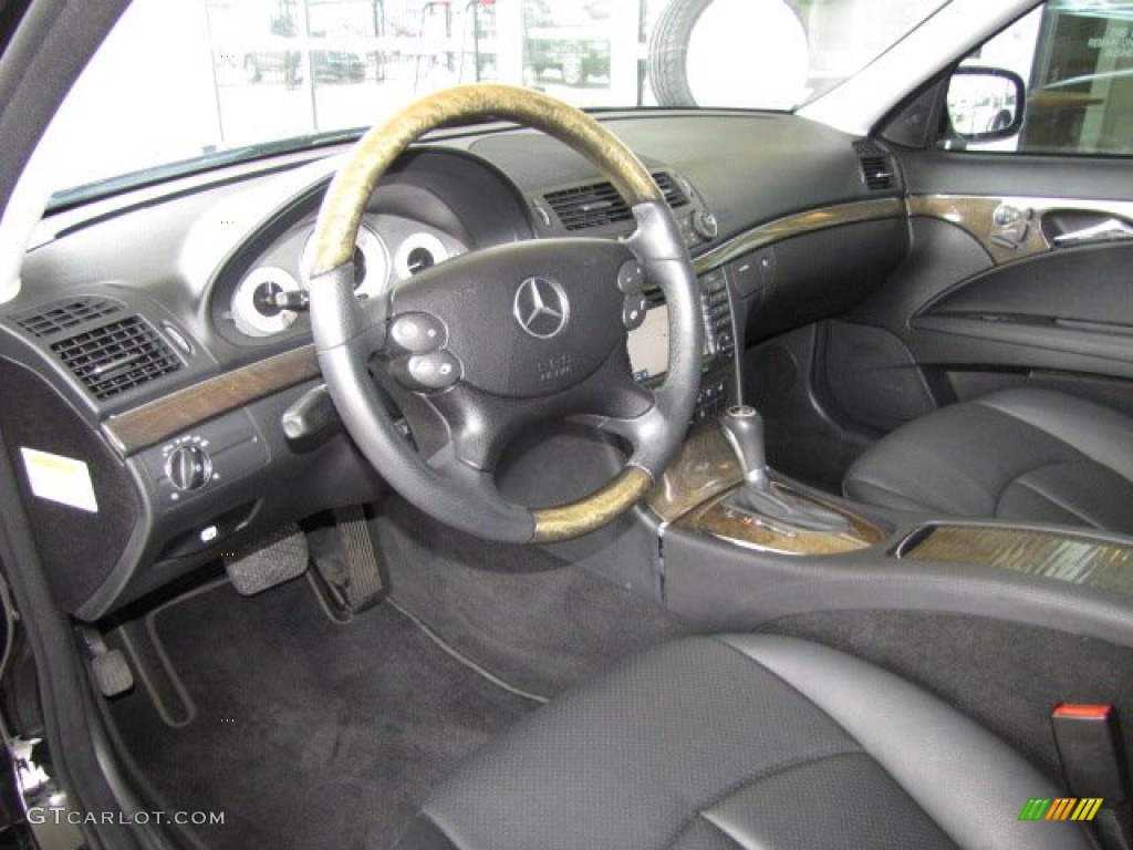 Black Interior 2008 Mercedes-Benz E 350 Sedan Photo #81495760