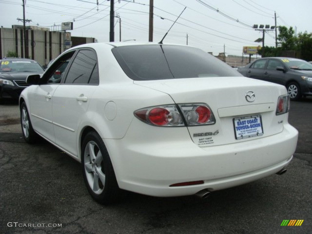 2006 MAZDA6 s Grand Touring Sedan - Performance White / Beige photo #4