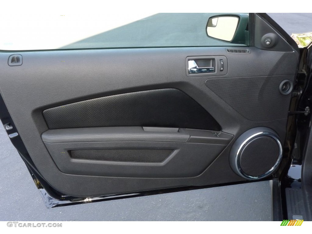 2011 Ford Mustang GT/CS California Special Coupe CS Charcoal Black/Carbon Door Panel Photo #81496086