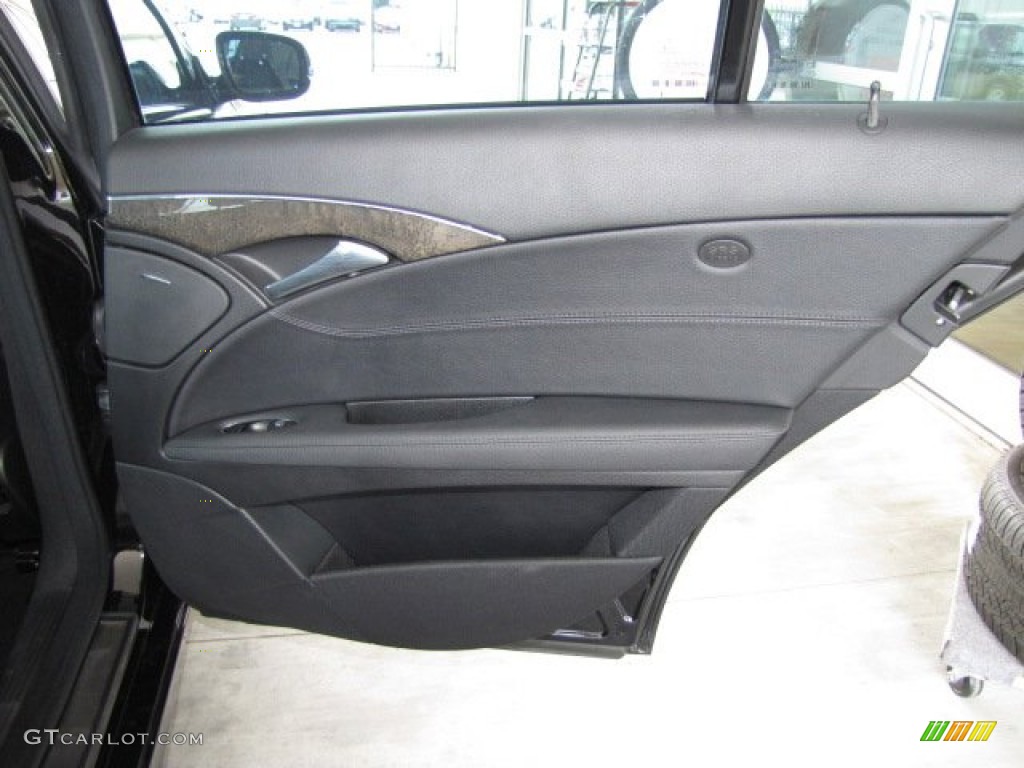 2008 Mercedes-Benz E 350 Sedan Black Door Panel Photo #81496281