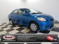 Blazing Blue Pearl 2010 Toyota Yaris Sedan