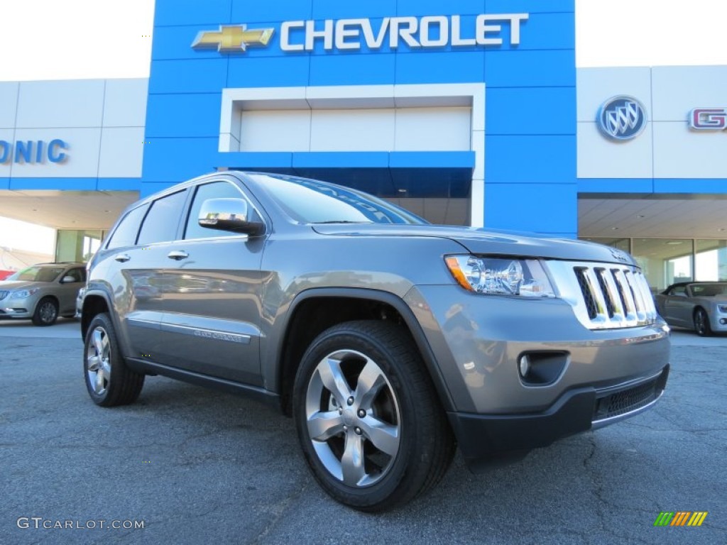 2013 Grand Cherokee Overland - Mineral Gray Metallic / New Saddle/Black photo #1