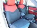 2010 Kia Soul Red/Black Sport Cloth Interior Front Seat Photo