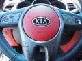 2010 Kia Soul Red/Black Sport Cloth Interior Controls Photo