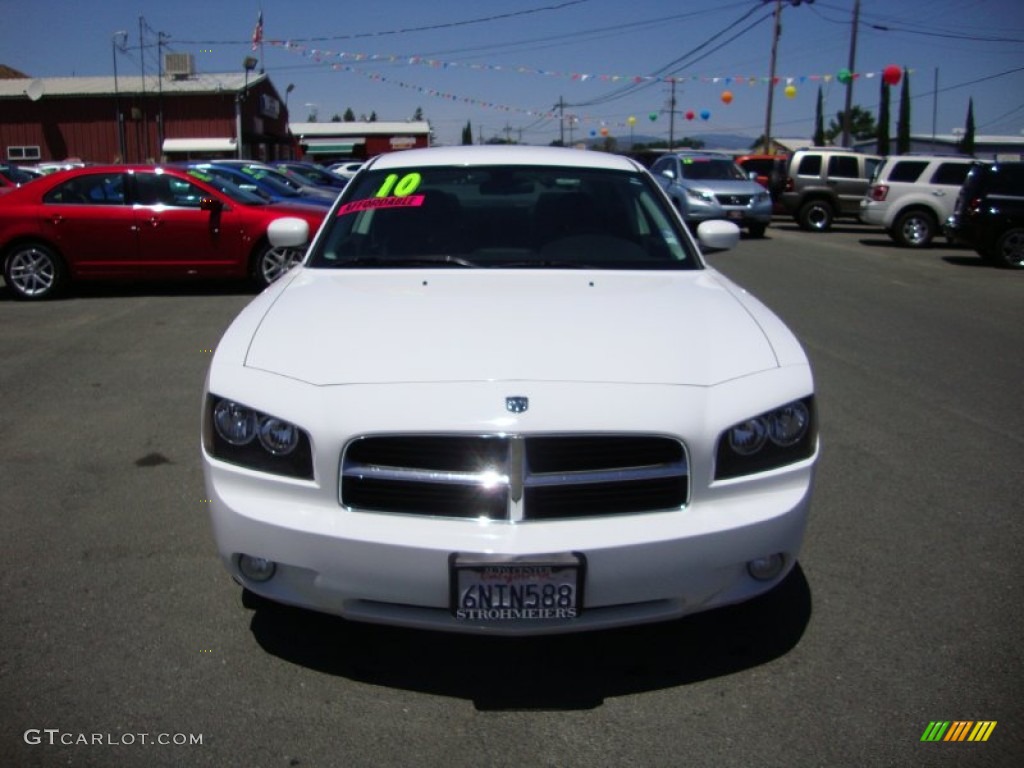 2010 Charger SXT - Stone White / Dark Slate Gray photo #2