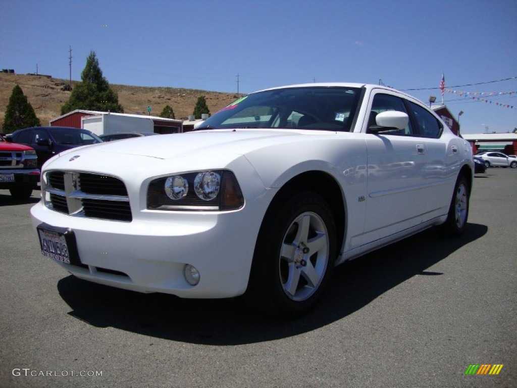 2010 Charger SXT - Stone White / Dark Slate Gray photo #3