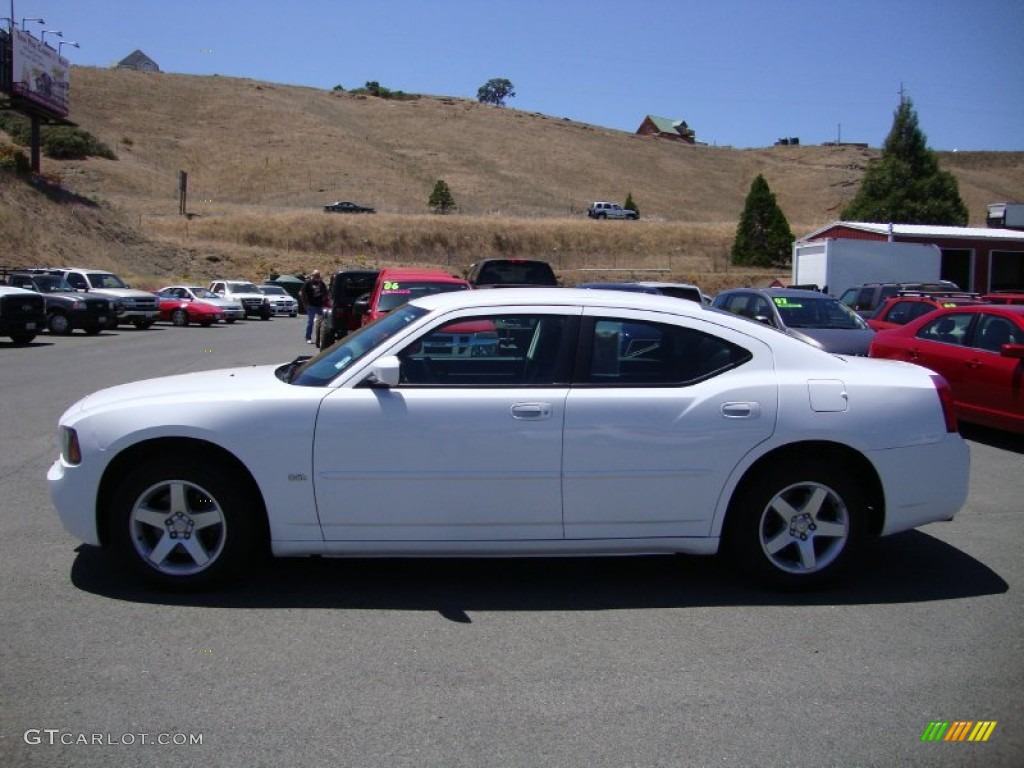 2010 Charger SXT - Stone White / Dark Slate Gray photo #4