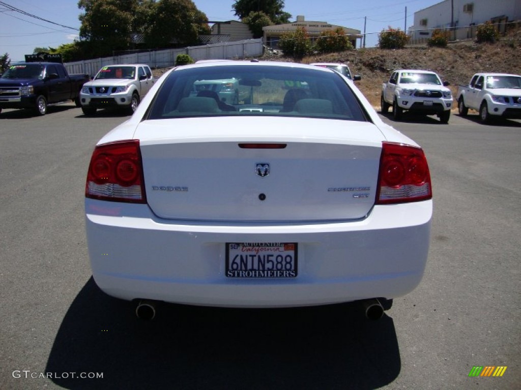 2010 Charger SXT - Stone White / Dark Slate Gray photo #6
