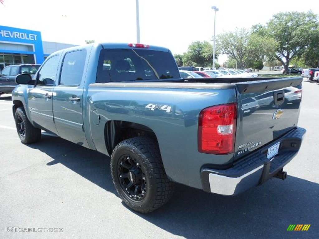 2009 Silverado 1500 LT Crew Cab 4x4 - Blue Granite Metallic / Ebony photo #3