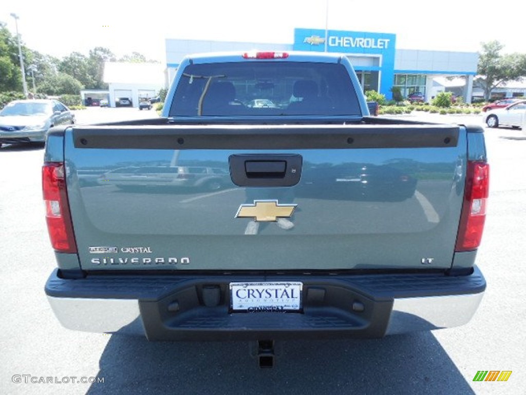 2009 Silverado 1500 LT Crew Cab 4x4 - Blue Granite Metallic / Ebony photo #7