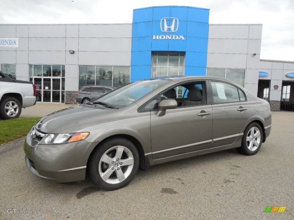 Galaxy Gray Metallic 2008 Honda Civic EX Sedan Exterior Photo #81500459