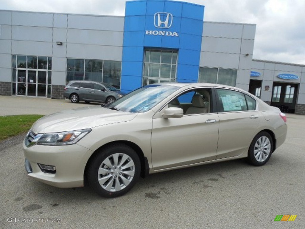 2013 Accord EX-L Sedan - Champagne Frost Pearl / Ivory photo #1