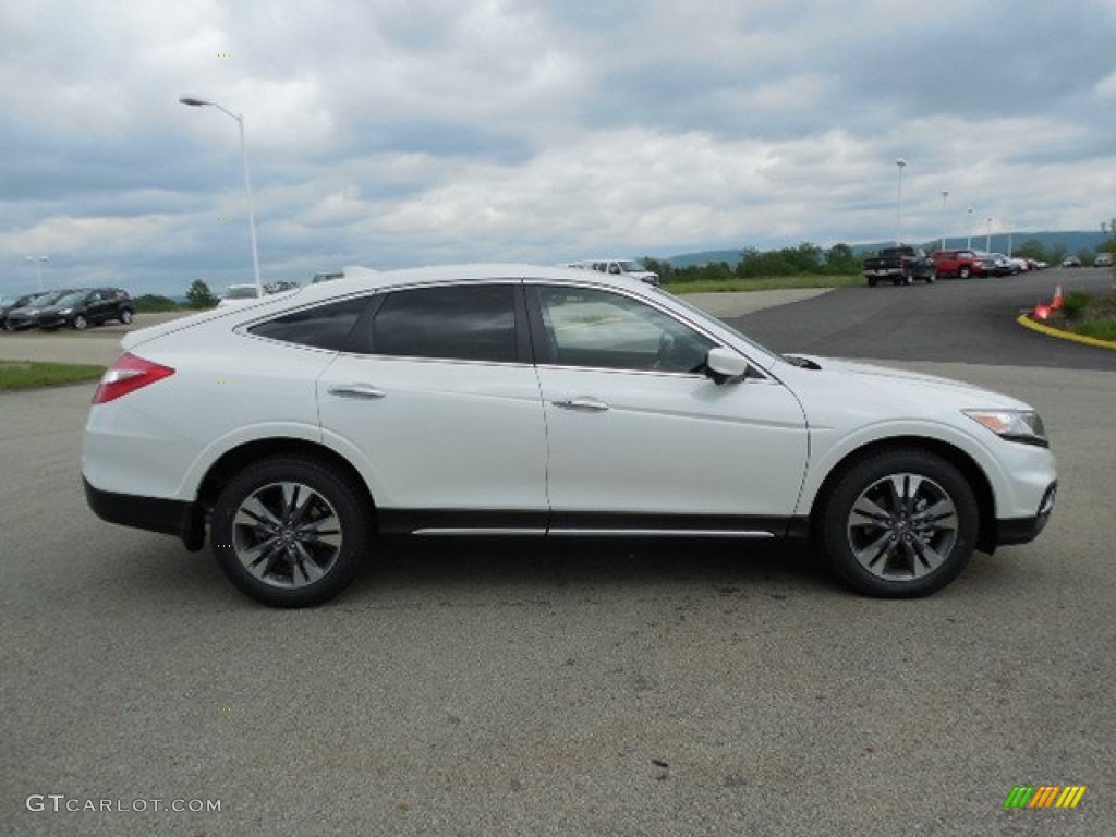 White Diamond Pearl 2013 Honda Crosstour EX-L V-6 4WD Exterior Photo #81501447