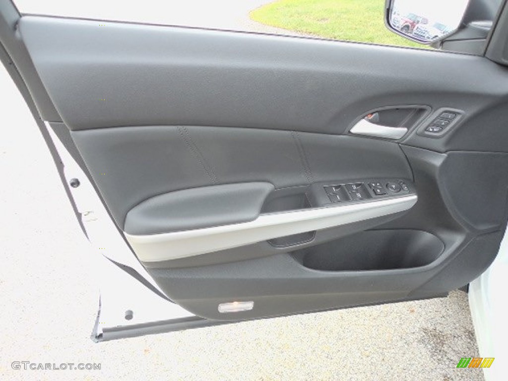 2013 Honda Crosstour EX-L V-6 4WD Black Door Panel Photo #81501459