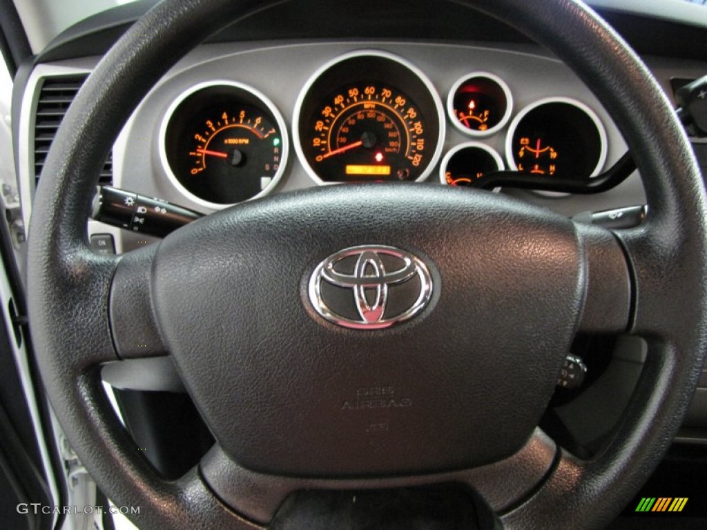 2010 Tundra Double Cab 4x4 - Super White / Black photo #14