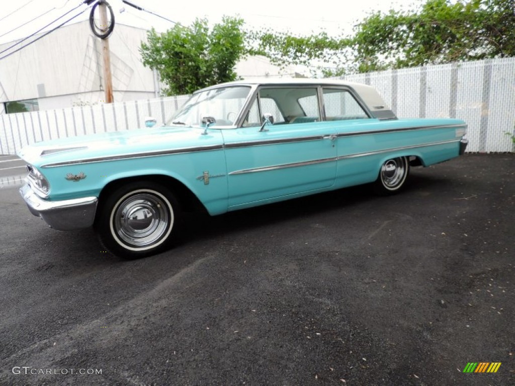 Peacock Blue 1963 Ford Galaxie 500/XL 2 Door Hardtop Exterior Photo #81502671