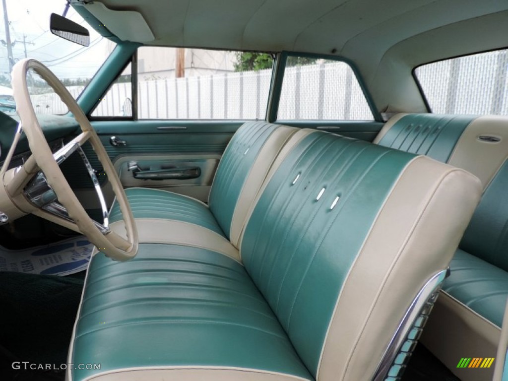 Light Turquoise Interior 1963 Ford Galaxie 500/XL 2 Door Hardtop Photo #81502694