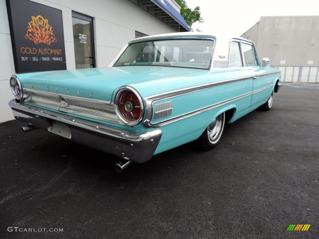 1963 Galaxie 500/XL 2 Door Hardtop - Peacock Blue / Light Turquoise photo #9