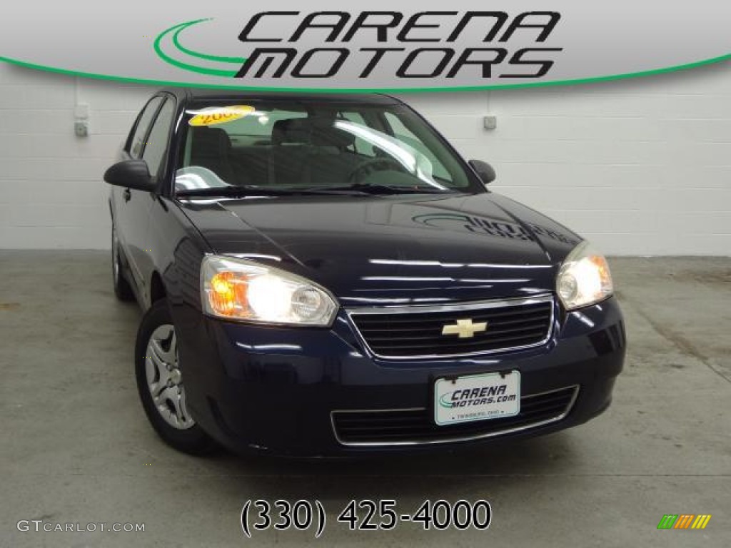 2006 Malibu LS Sedan - Dark Blue Metallic / Titanium Gray photo #1