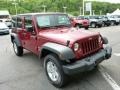 2013 Deep Cherry Red Crystal Pearl Jeep Wrangler Unlimited Sport 4x4  photo #9