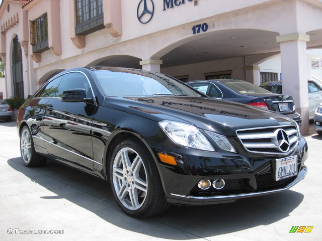 2010 E 350 Coupe - Black / Black photo #1