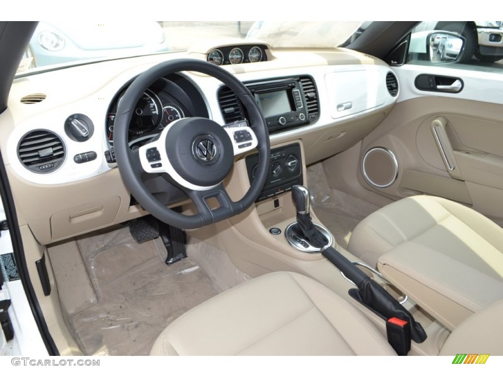 Beige Interior 2013 Volkswagen Beetle TDI Convertible Photo #81503787