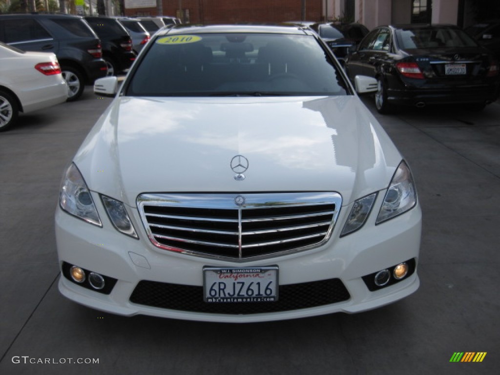 2010 E 550 Sedan - Arctic White / Black photo #6