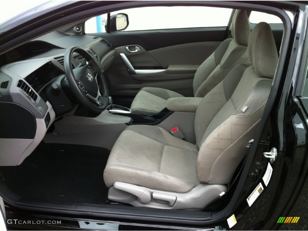 Stone Interior 2012 Honda Civic EX Coupe Photo #81504693